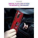 Wholesale Samsung Galaxy Note 20 Tech Armor Ring Grip Case with Metal Plate (Red)